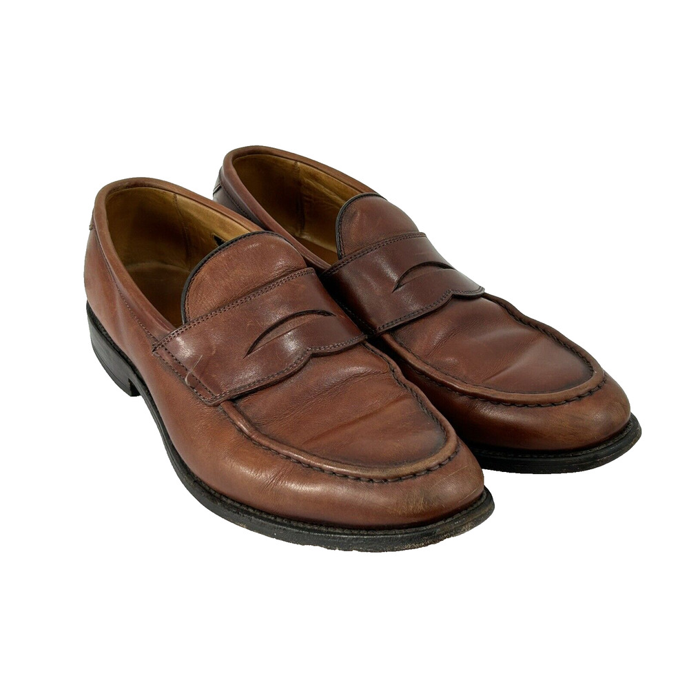 Allen Edmonds Mens Size 9D Hinsdale‎ Walnut Penny Loafers Slip On Dress Shoes